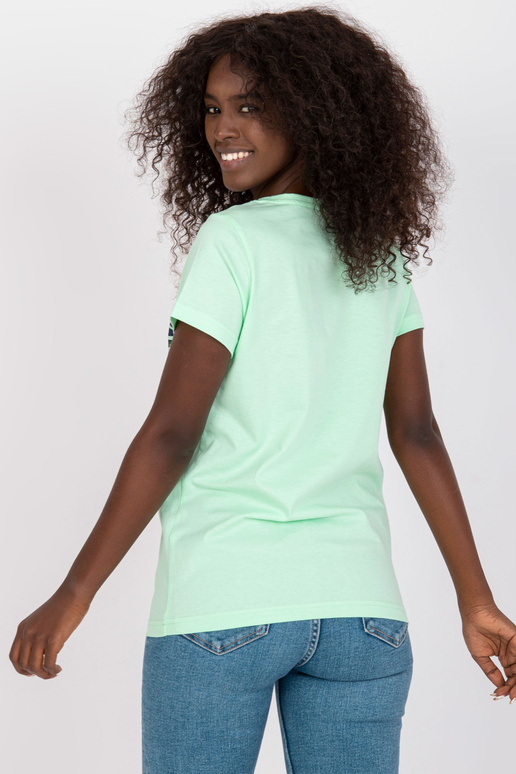 Mündivärvi suvise trükiga naiste T-särk