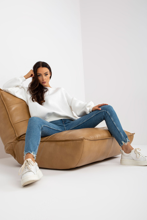 Ecru laiade varrukatega dressipluus...