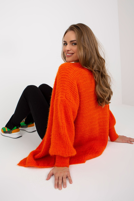 Oranž kohev kardigan OCH BELLA villaga