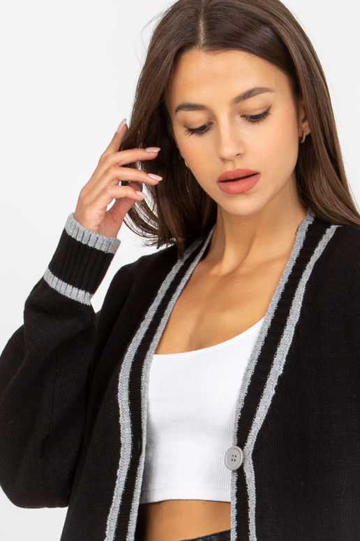 Must ülisuur pikk kardigan RUE PARIS