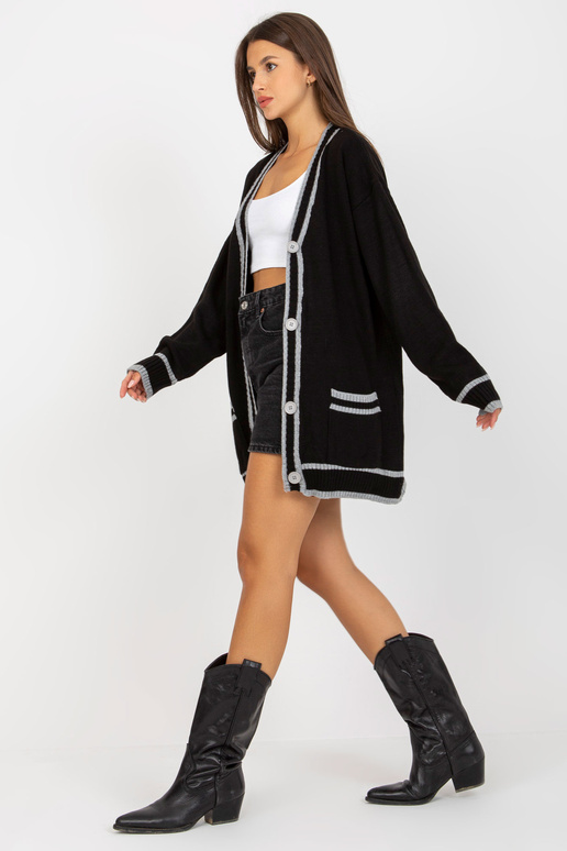 Must ülisuur pikk kardigan RUE PARIS