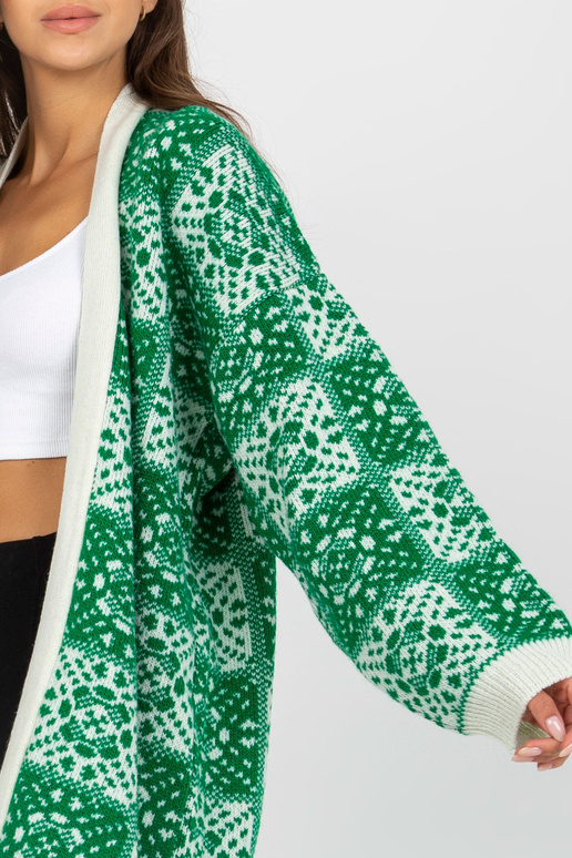 Valge ja roheline naiste villane...