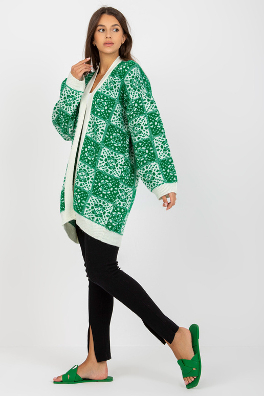 Valge ja roheline naiste villane...