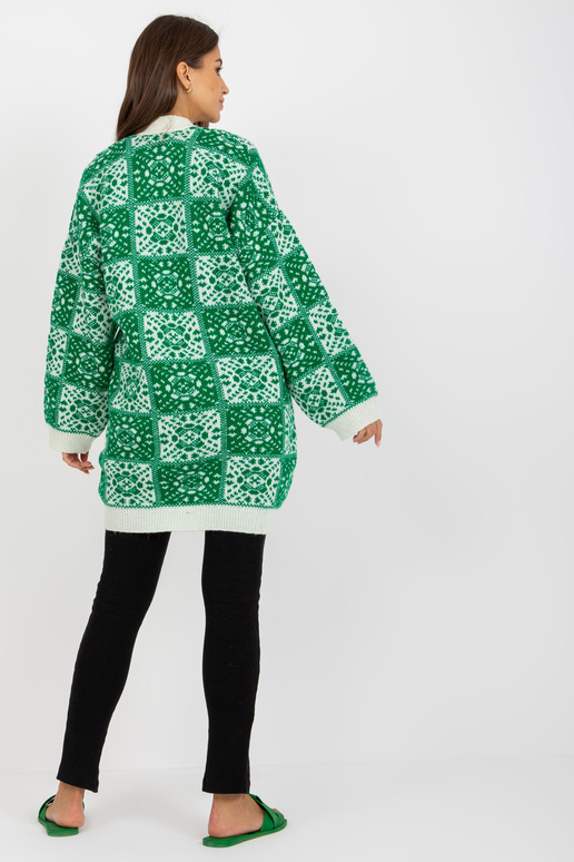 Valge ja roheline naiste villane...