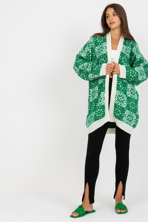 Valge ja roheline naiste villane...