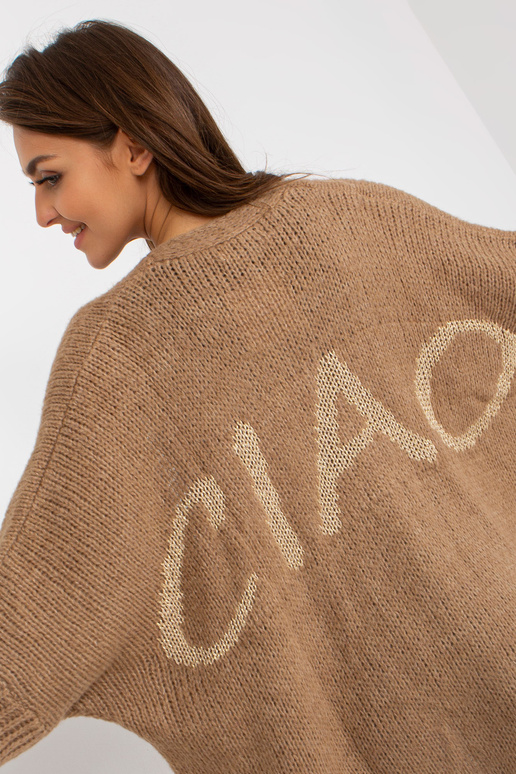 Tumebeež kootud kardigan, mille...