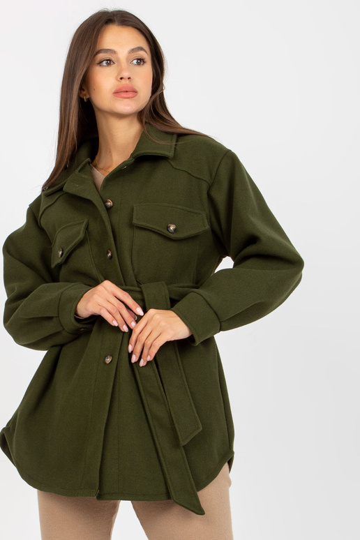 Khaki värvi ühesuuruse taskutega särk