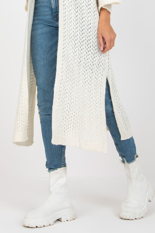 Ecru pikk ažuurne oversize kardigan...