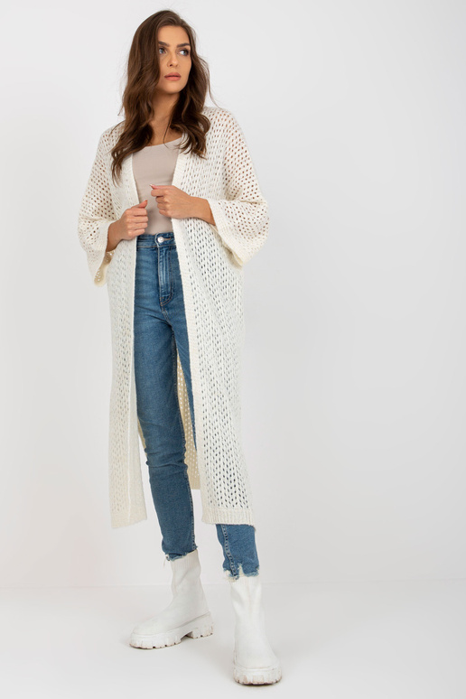 Ecru pikk ažuurne oversize kardigan...