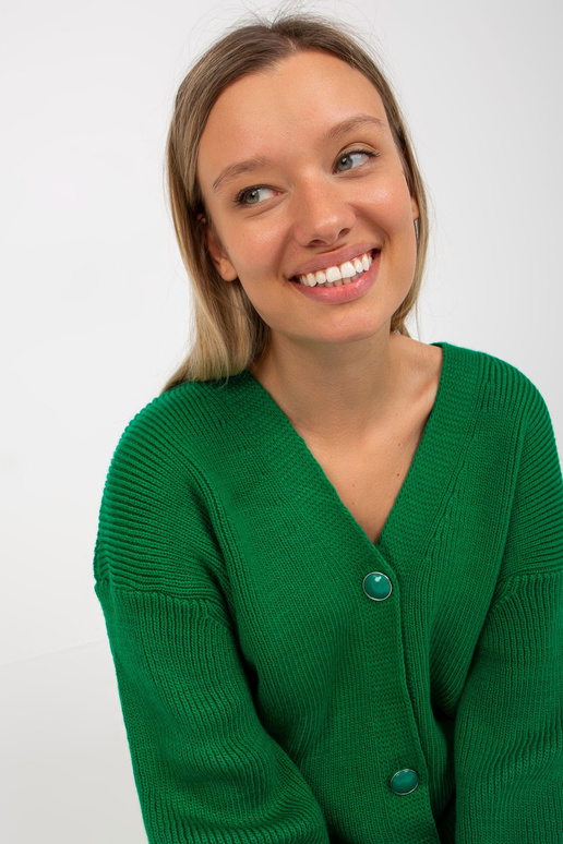 Roheline pikk oversize kardigan RUE...