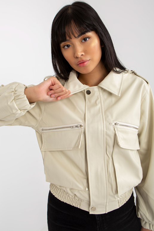 Helebeež ökonahast lühike taskutega jope