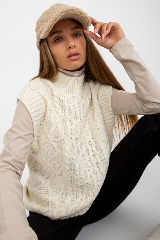 Valge kootud vest SUBLEVEL kaablitega Valge kootud vest SUBLEVEL kaablitega