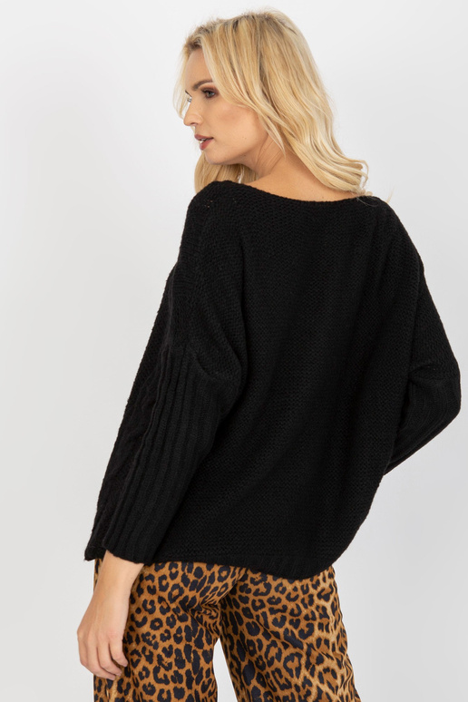 Pullover Schwarzer Zöpfen OCH BELLA-ga