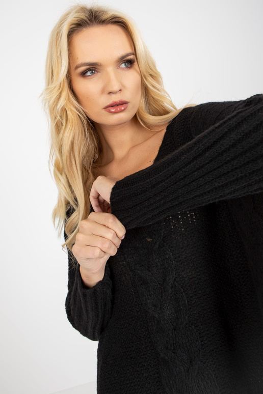 Pullover Schwarzer Zöpfen OCH BELLA-ga