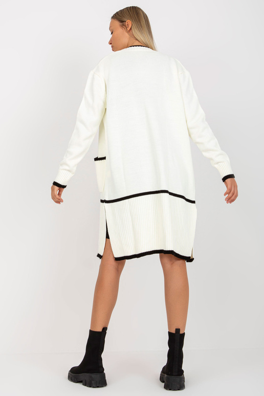 Ecru-must naiste kardigan ilma lukuta...