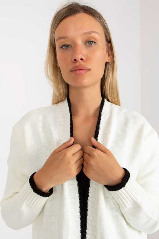 Ecru-must naiste kardigan ilma lukuta...