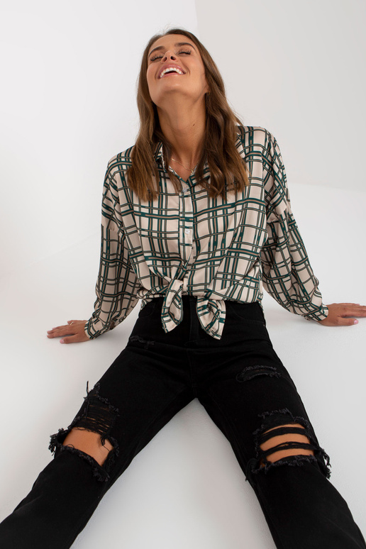 Beež ruuduline satiini imitatsiooniga...