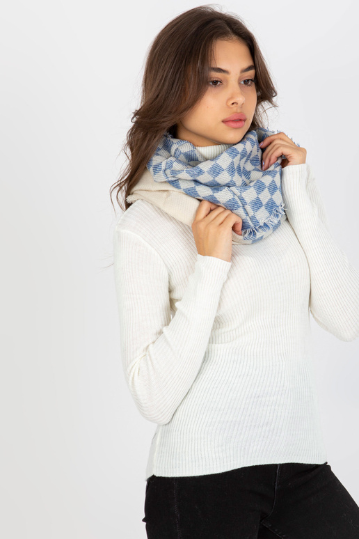 Ekru-tumesinine ruuduline naiste korsten