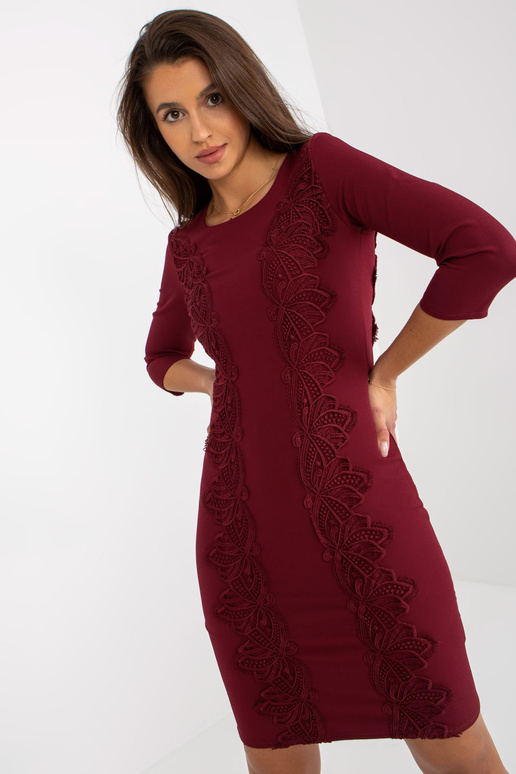 Burgundia 3/4 varrukatega pliiatsiga... Burgundia 3/4 varrukatega pliiatsiga...