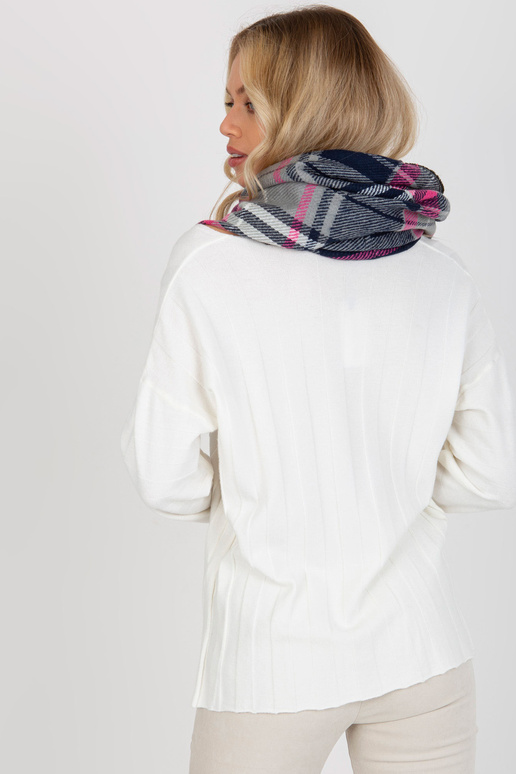 Hall roosa naiste ruuduline talvekorsten