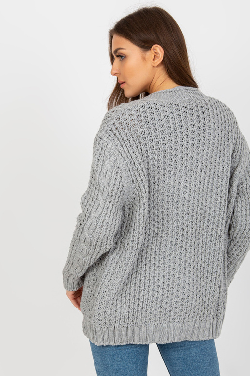 Hall naiste kardigan palmikutega RUE...