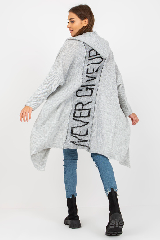 Hall kootud kardigan, mille...