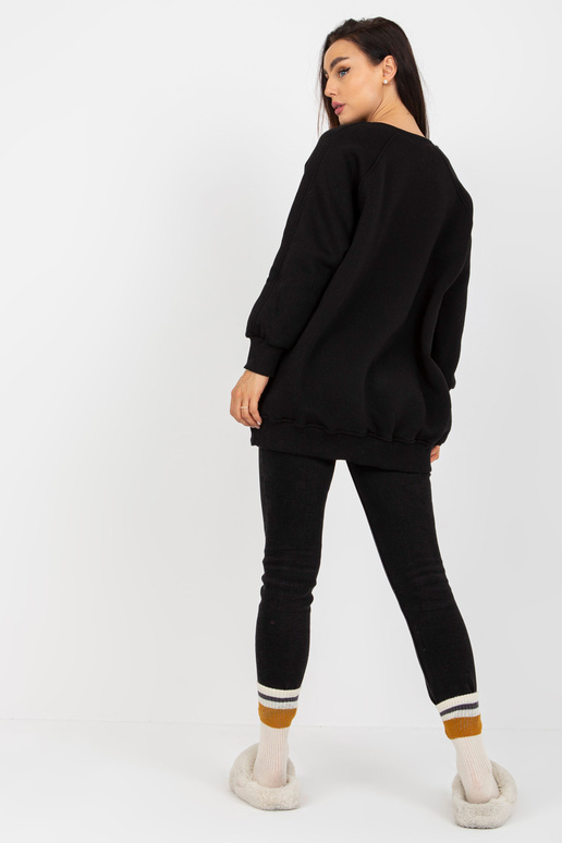 Must ülisuur kapuutsita kampsun Remy