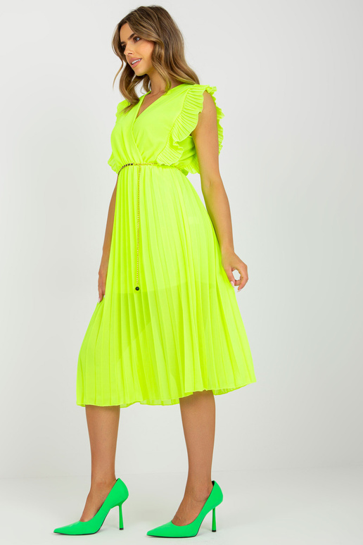 Fluo kollane plisseeritud viskoosist... Fluo kollane plisseeritud viskoosist...