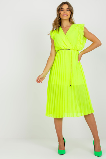 Fluo kollane plisseeritud... 2