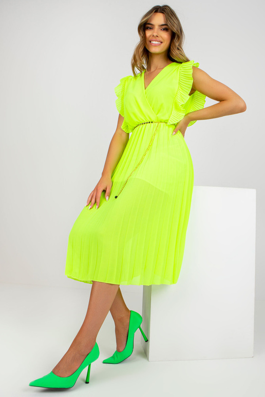 Fluo kollane plisseeritud viskoosist... Fluo kollane plisseeritud viskoosist...