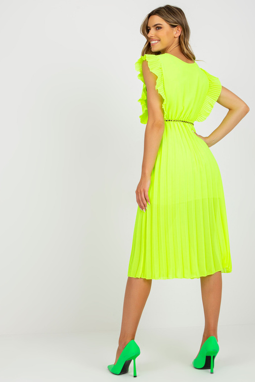 Fluo kollane plisseeritud viskoosist... Fluo kollane plisseeritud viskoosist...