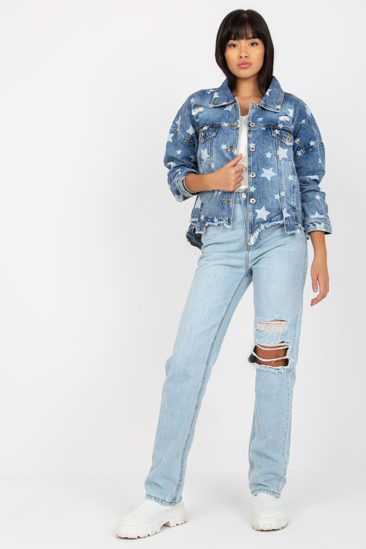 Sinine naiste prindi ja aukudega...