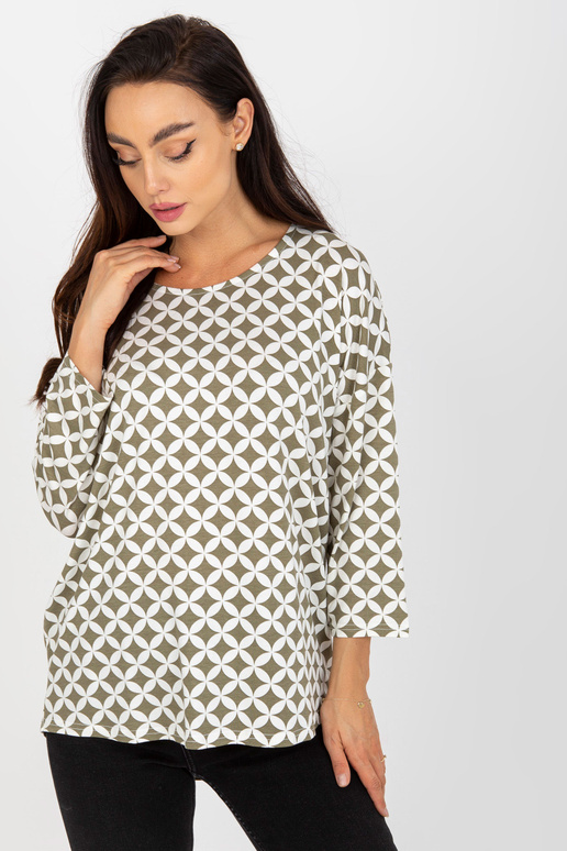 Beež ja valge trükise ja ümara...