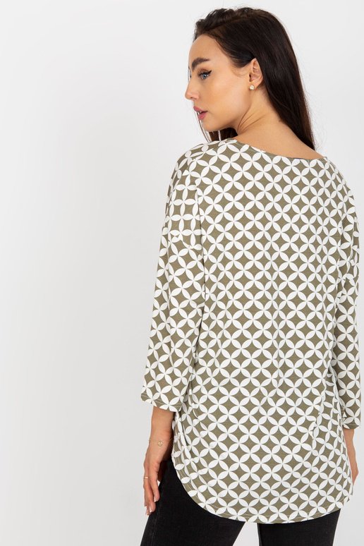 Beež ja valge trükise ja ümara...