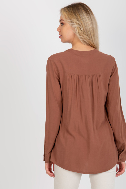 Pruun avar pluus V-kaelusega SUBLEVEL