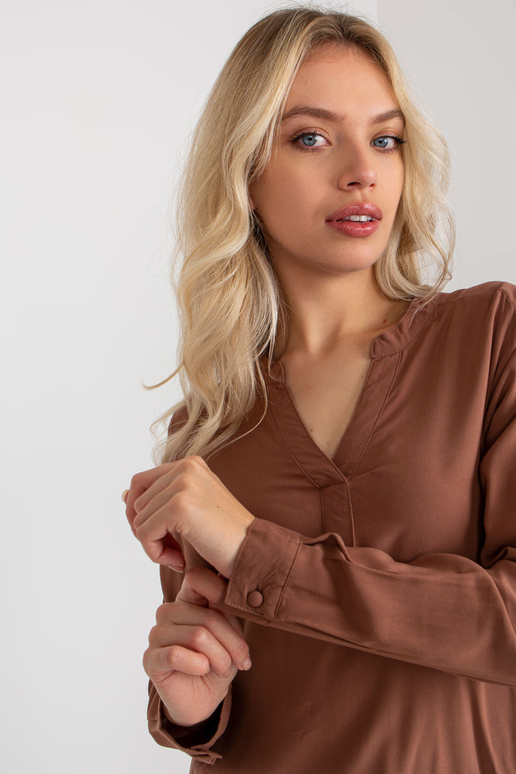 Pruun avar pluus V-kaelusega SUBLEVEL