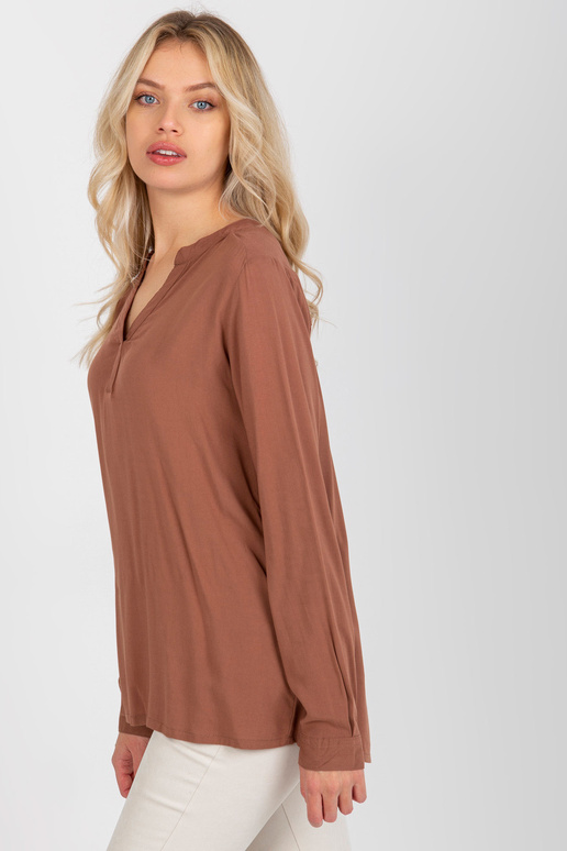 Pruun avar pluus V-kaelusega SUBLEVEL