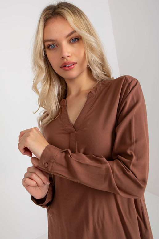 Pruun avar pluus V-kaelusega SUBLEVEL