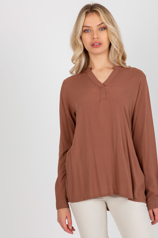 Pruun avar pluus V-kaelusega SUBLEVEL