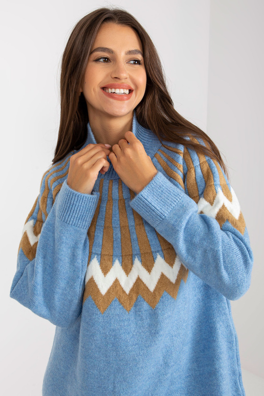 Sinine geomeetrilise mustriga kootud...