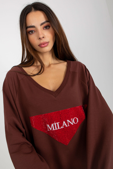 Bluza VI-BL-3113.73P PRUUN 2