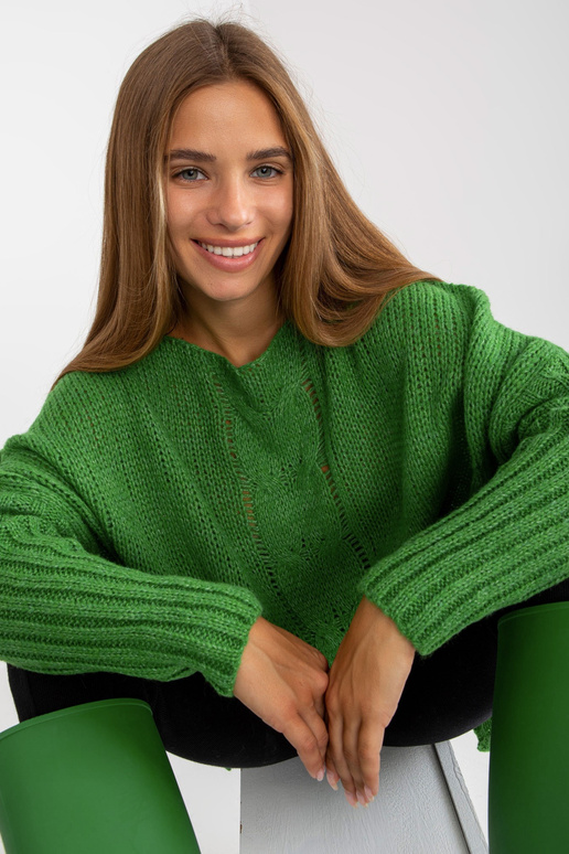 Naiste roheline oversize sviiter...