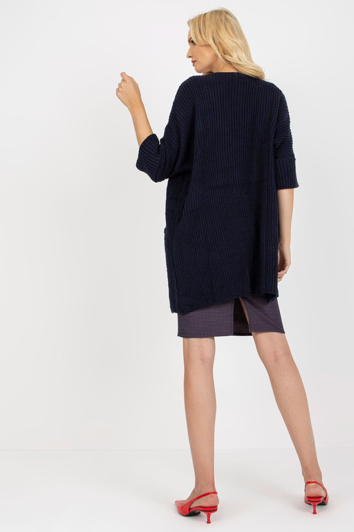 Granatowy luźny kardigan z rękawem... Granatowy luźny kardigan z rękawem...