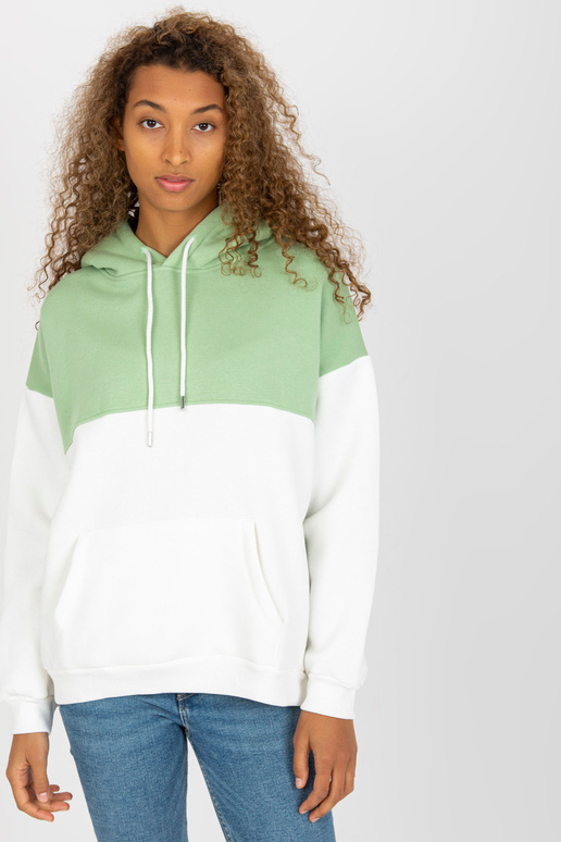 Roheline ja ecru dressipluus...