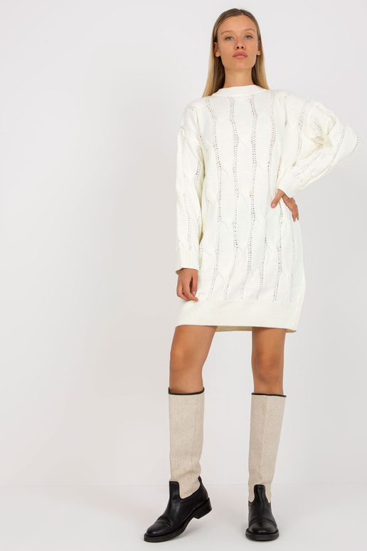 Ecru mini kleit palmikutega RUE PARIS