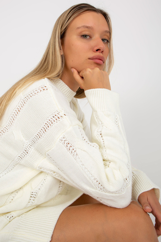 Ecru mini kleit palmikutega RUE PARIS