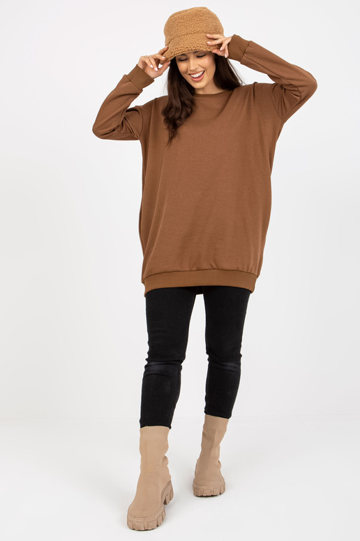 Braunes langes dressipluus mit Taschen