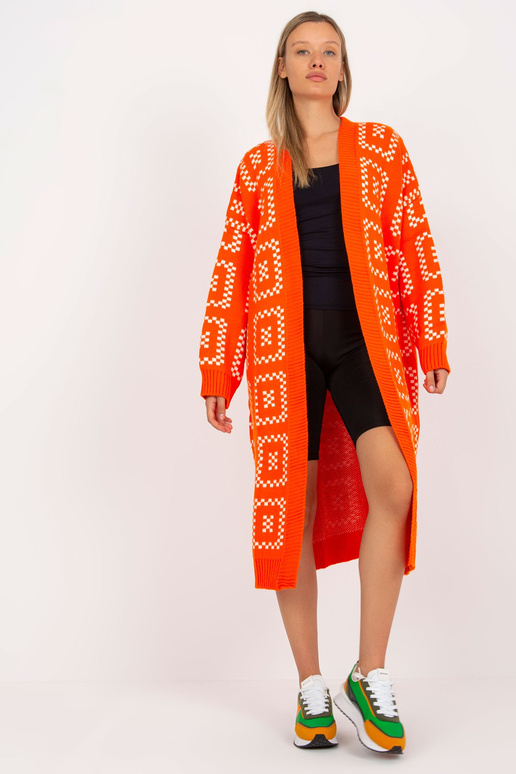 Oranži mustriga kardigan Casual RUE...
