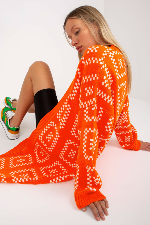 Oranži mustriga kardigan Casual RUE...