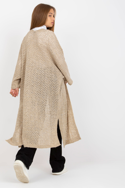 Beež pikk lõhikutega kardigan OCH BELLA